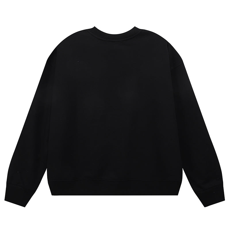 VELCEN Purple Brand Logo Printed Sweatshirts