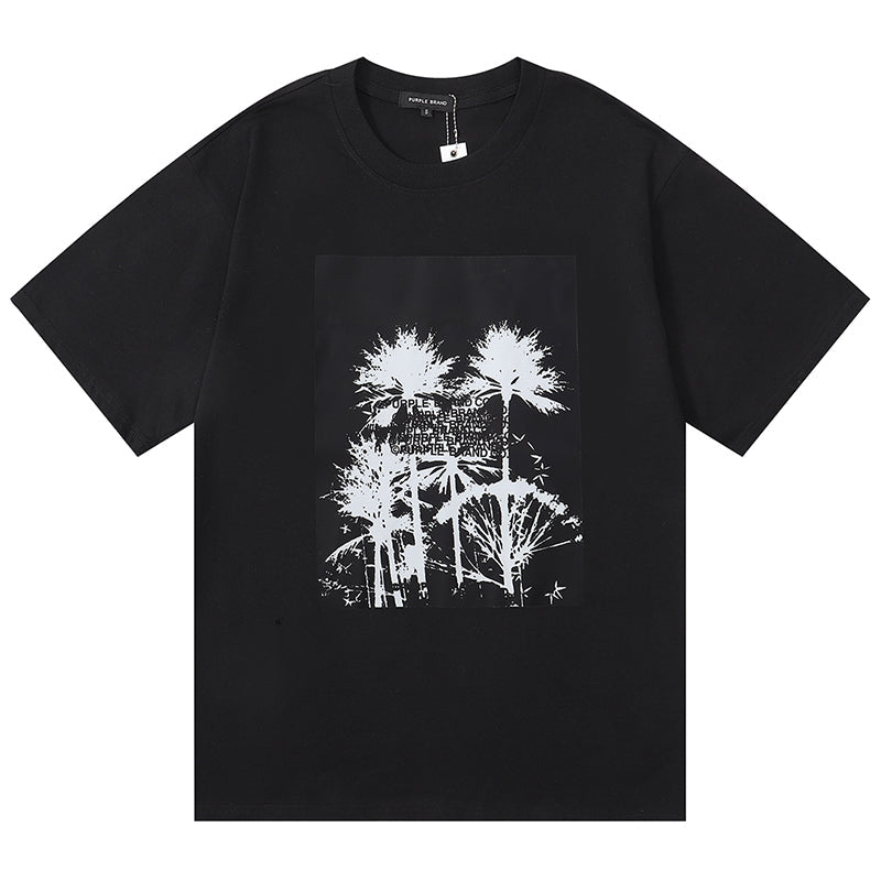 VELCEN Purple Brand Fashion T-Shirt