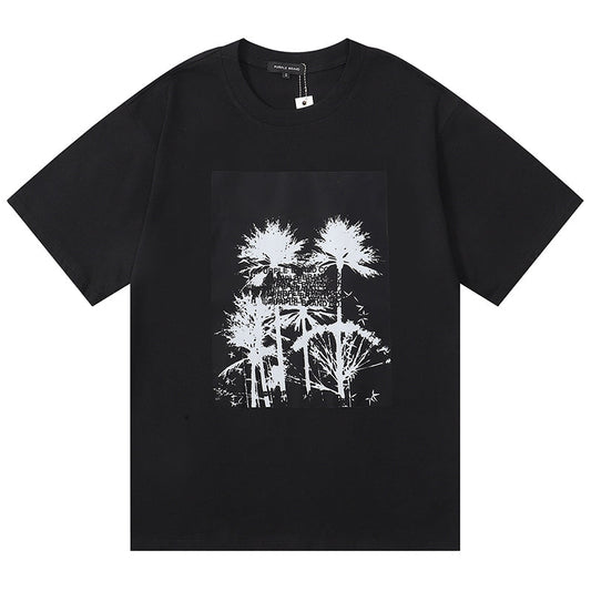 VELCEN Purple Brand Fashion T-Shirt