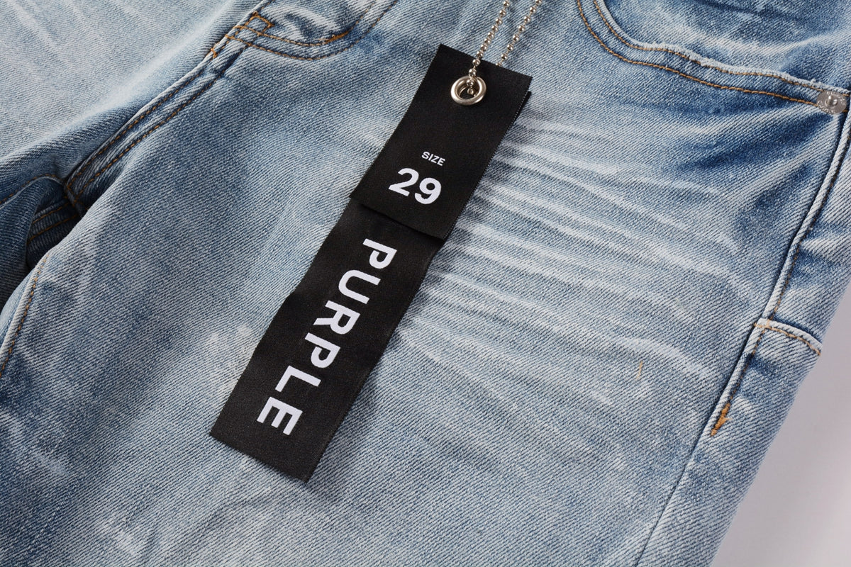 VELCEN Purple Brand Denim Shorts #5091