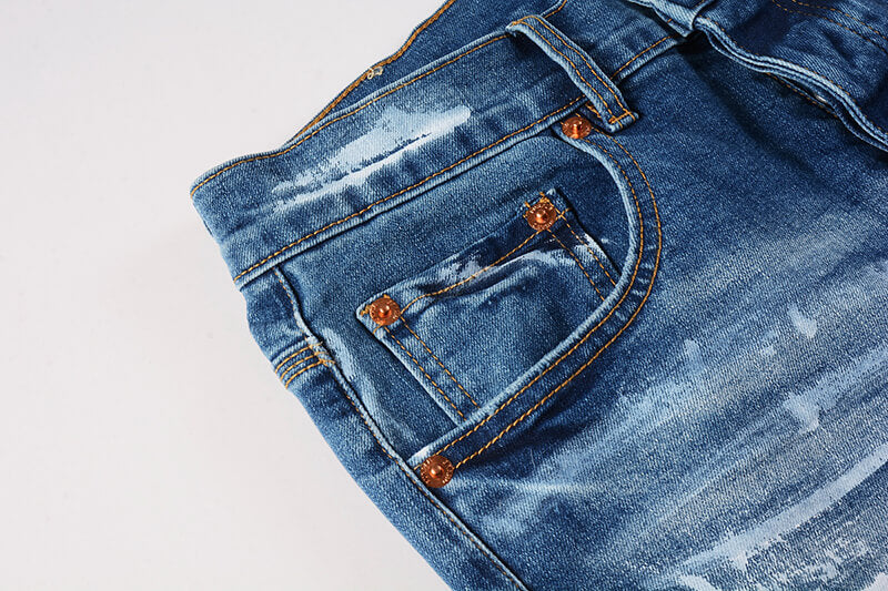 VELCEN Purple Brand Jeans #90511