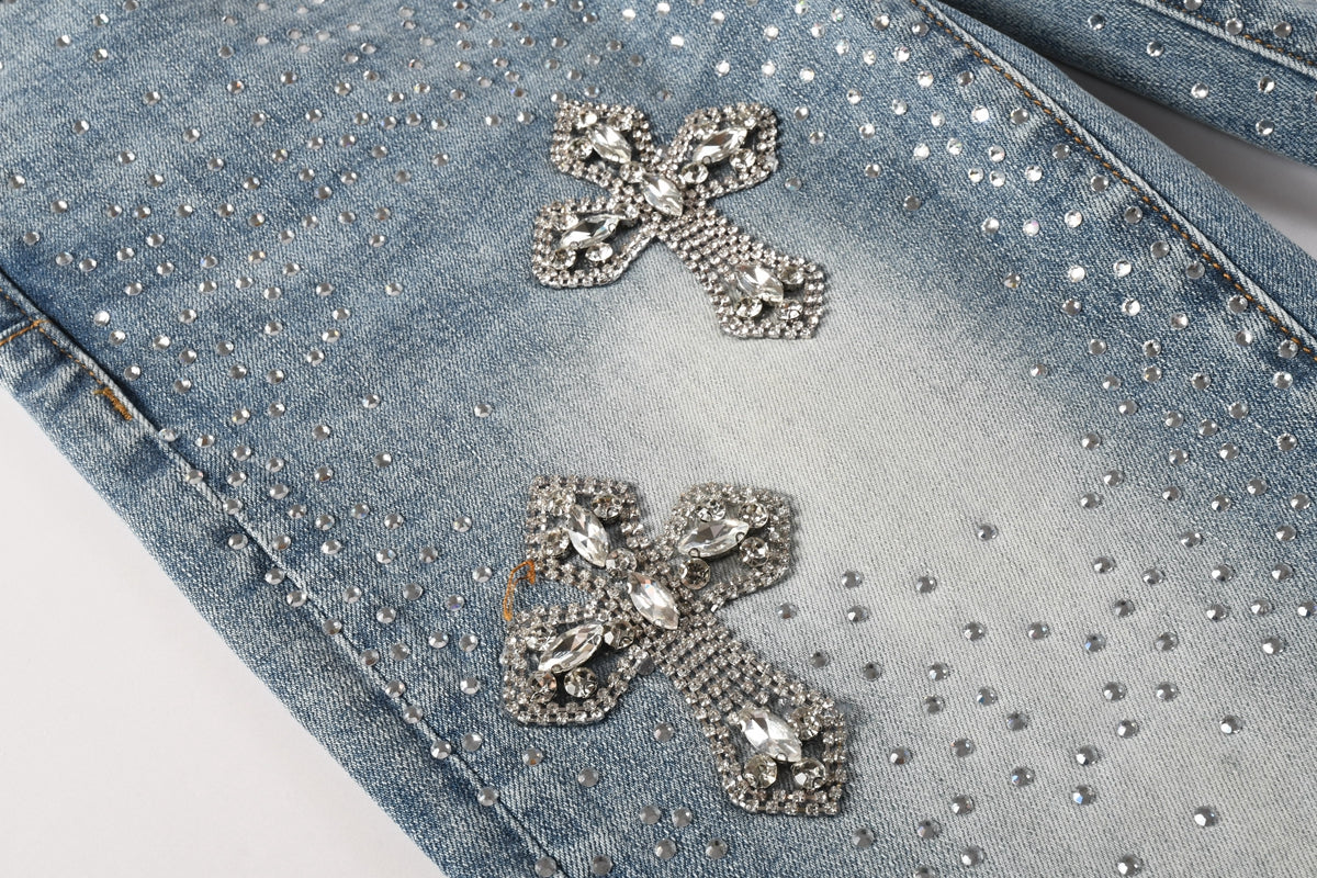 VELCEN Purple Brand Jeans #9132