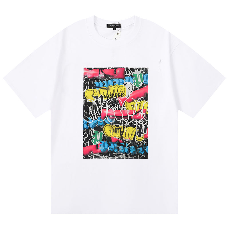 VELCEN Purple Brand Fashion T-Shirt