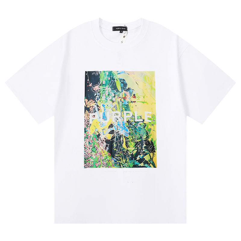 VELCEN Purple Brand Fashion T-Shirt