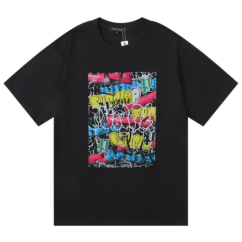 VELCEN Purple Brand Fashion T-Shirt
