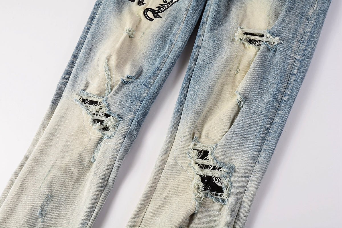 VELCEN Amiri Fashion Jeans #828-1