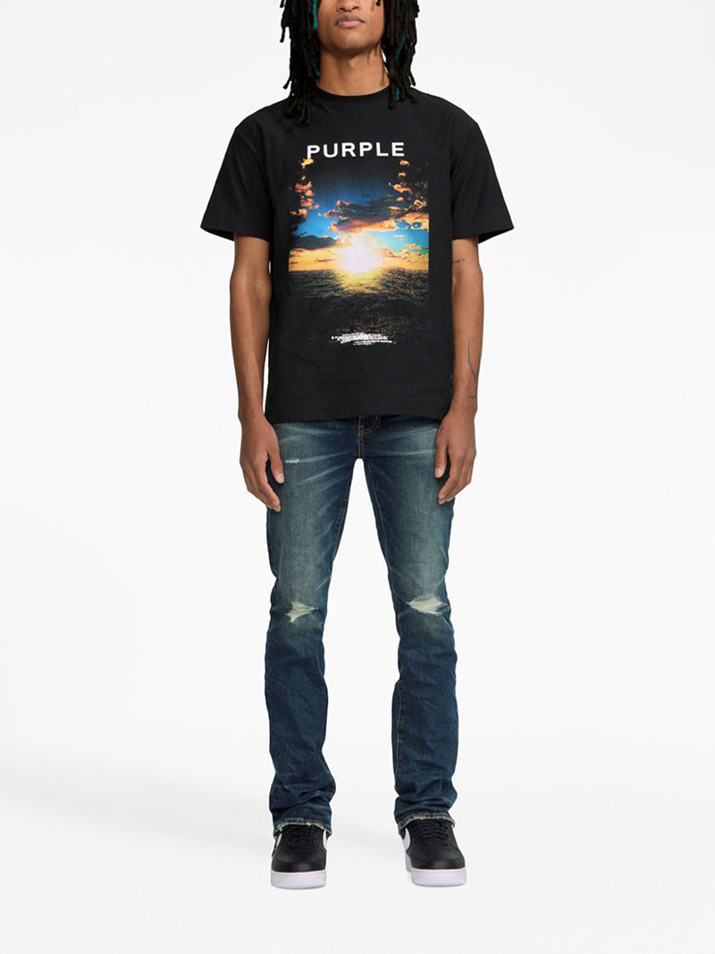 VELCEN Purple Brand Fashion T-Shirt