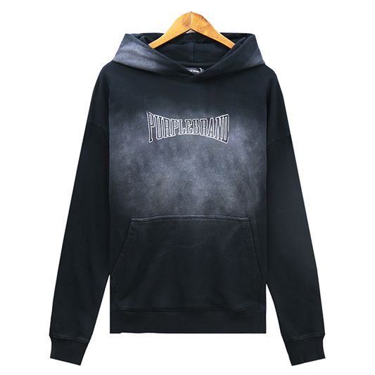 VELCEN Purple Brand Logo Printed Hoodies
