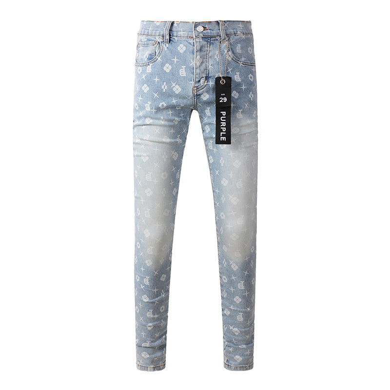 VELCEN Purple Brand Jeans #9089