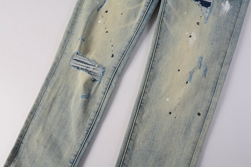 VELCEN Purple Brand Jeans #9007