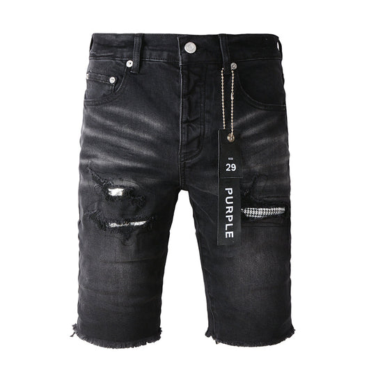 VELCEN Purple Brand Denim Shorts #5001