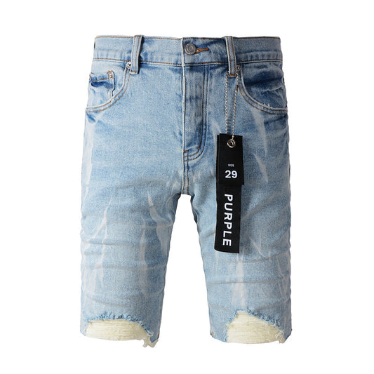 VELCEN Purple Brand Denim Shorts #5069