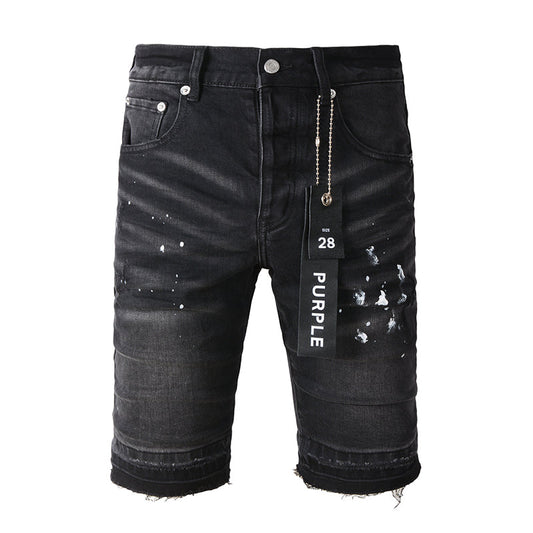 VELCEN Purple Brand Denim Shorts #5002