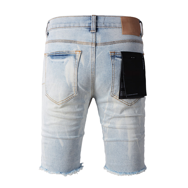 VELCEN Purple Brand Denim Shorts #5017