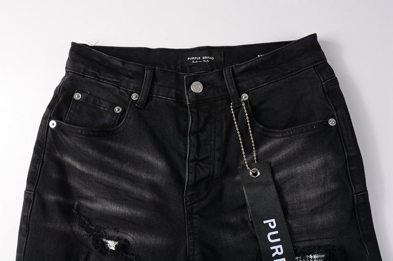 VELCEN Purple Brand Denim Shorts #5001