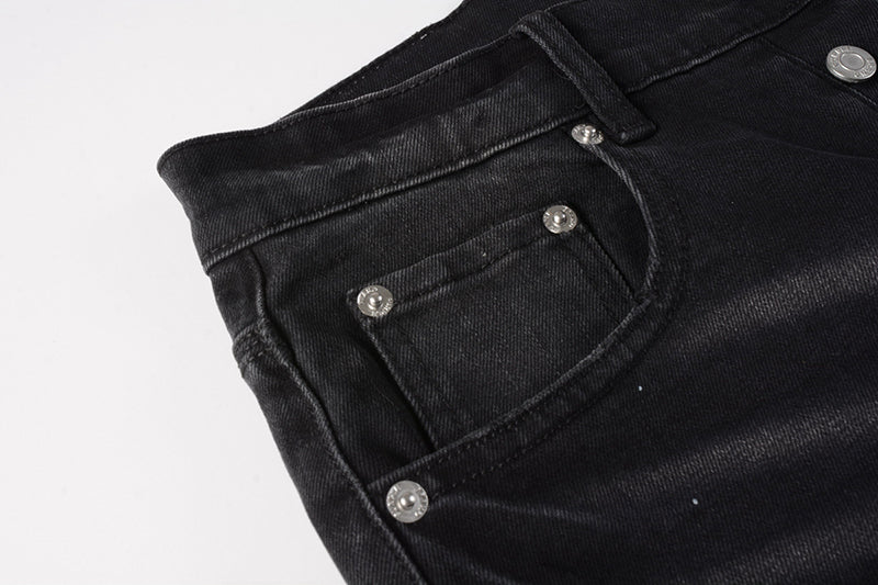 VELCEN Purple Brand Denim Shorts #5002