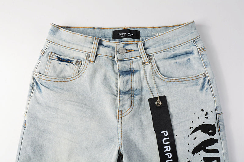 VELCEN Purple Brand Denim Shorts #5048