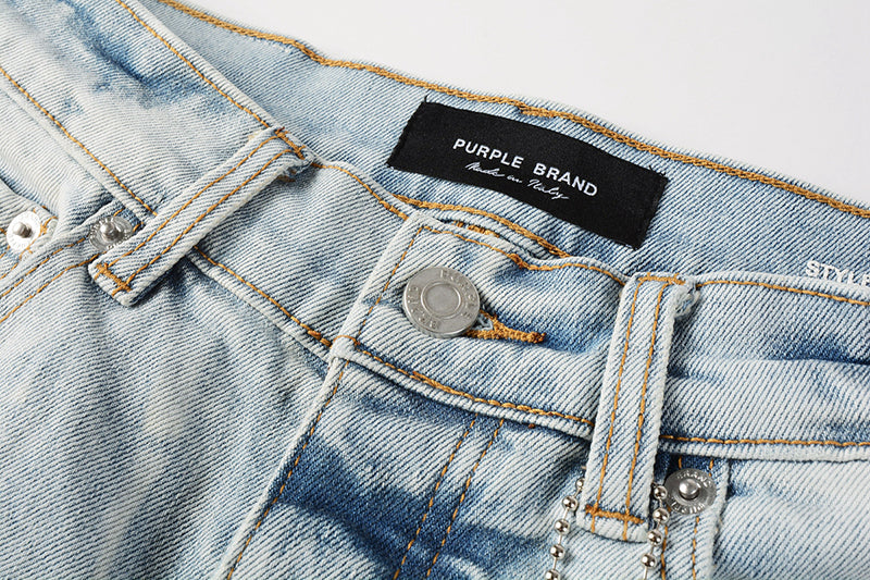 VELCEN Purple Brand Denim Shorts #5017