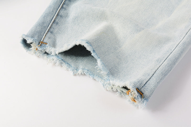 VELCEN Purple Brand Denim Shorts #5017