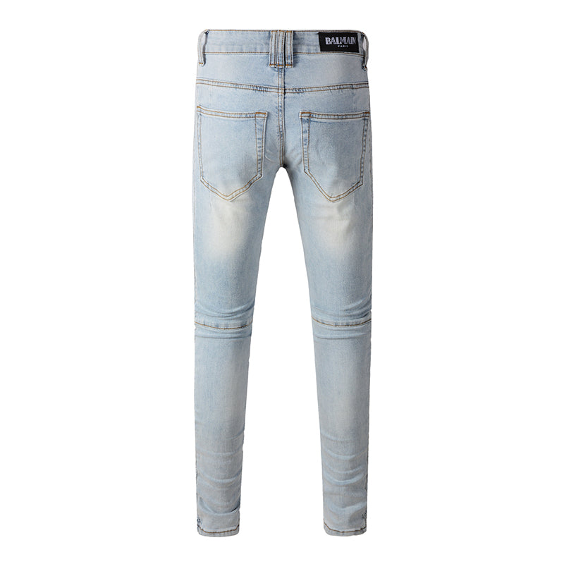 VELCEN Purple Brand Jeans #1098