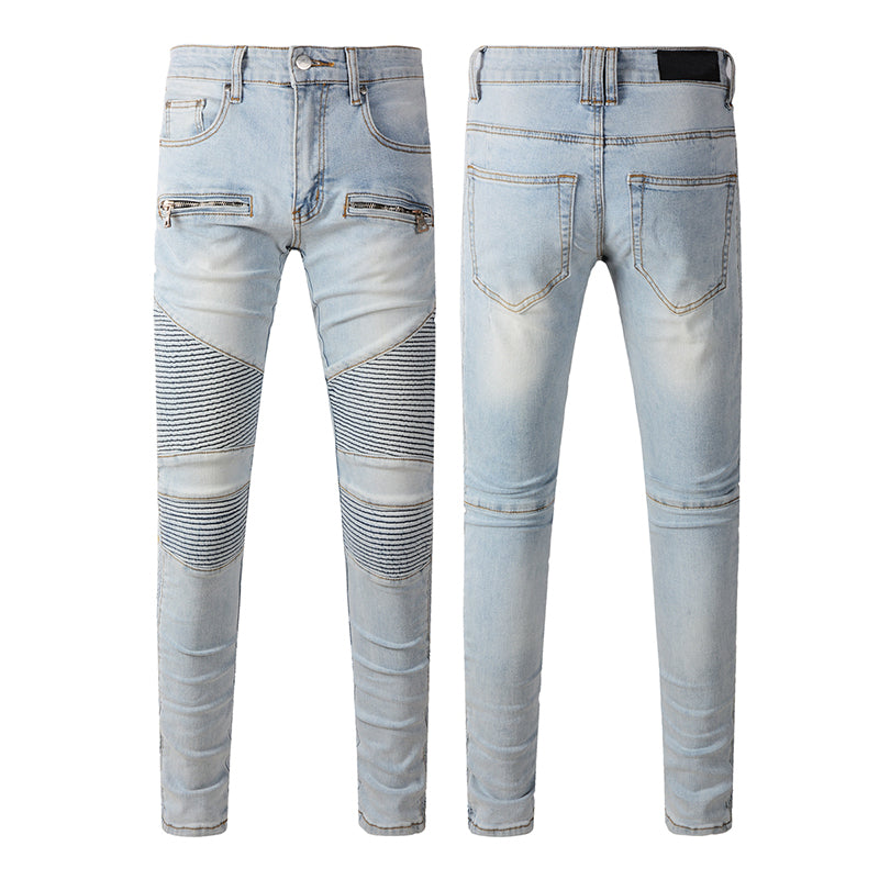 VELCEN Purple Brand Jeans #1098