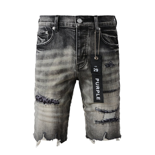 VELCEN Purple Brand Denim Shorts #5068