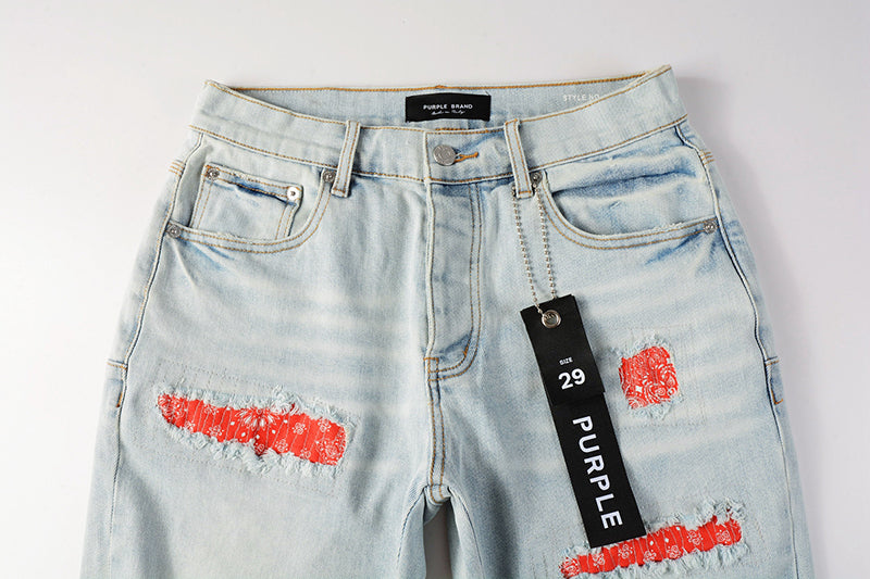 VELCEN Purple Brand Denim Shorts #5067