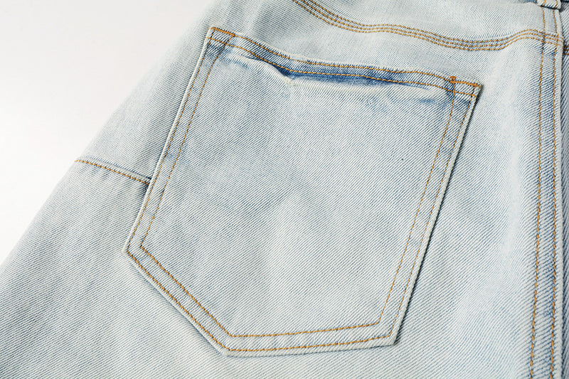 VELCEN Purple Brand Denim Shorts #5067