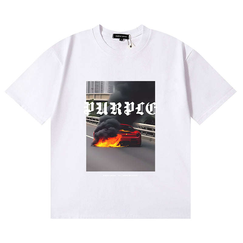 VELCEN Purple Brand Fashion T-Shirt P25