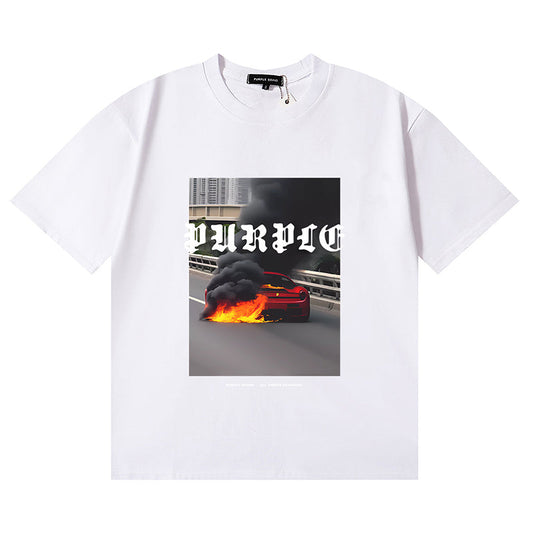 VELCEN Purple Brand Fashion T-Shirt P25