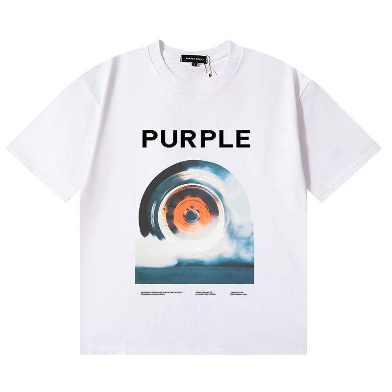 VELCEN Purple Brand Fashion T-Shirt