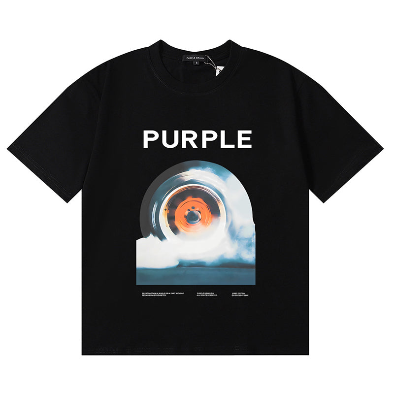 VELCEN Purple Brand Fashion T-Shirt