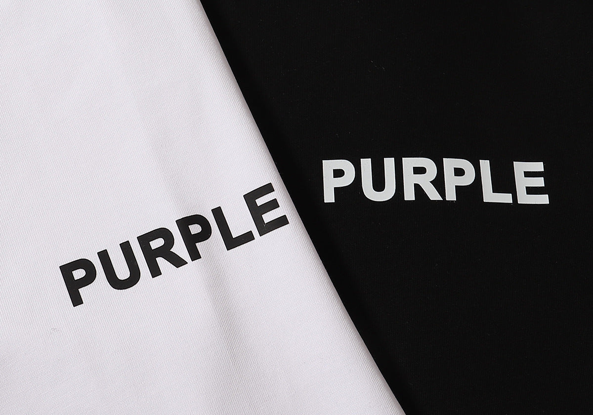 VELCEN Purple Brand Fashion T-Shirt