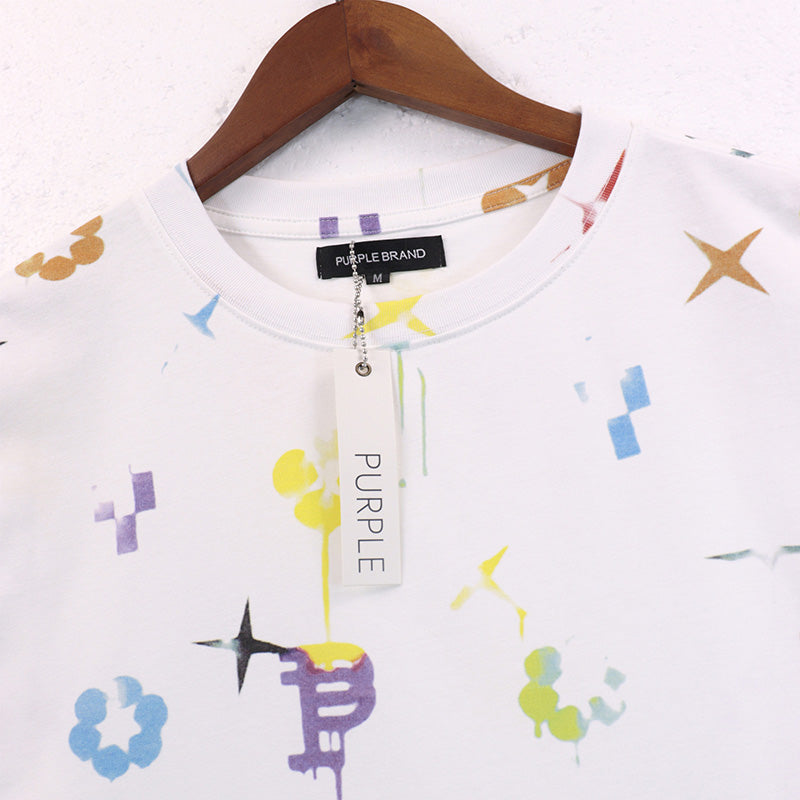 VELCEN Purple Brand Fashion T-Shirt