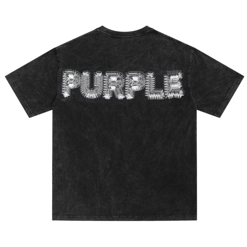 VELCEN Purple Brand Fashion T-Shirt