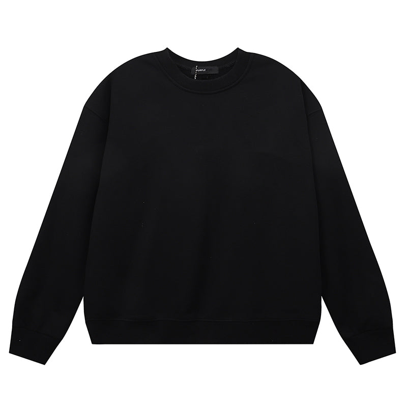 VELCEN Purple Brand Logo Printed Sweatshirts