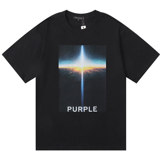 VELCEN Purple Brand Fashion T-Shirt