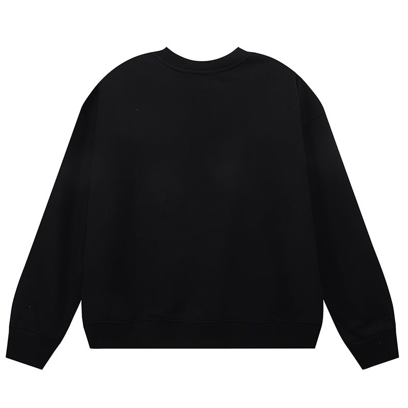 VELCEN Purple Brand Logo Printed Sweatshirts