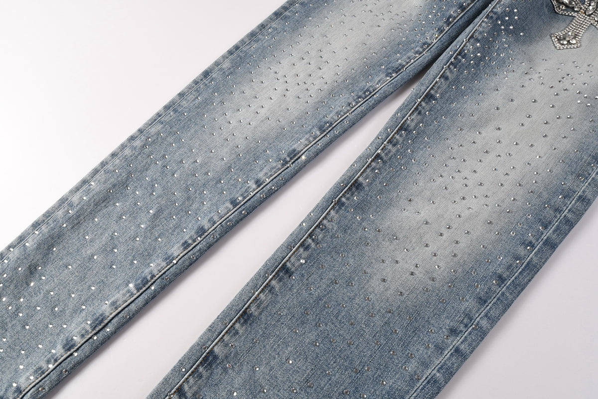 VELCEN Purple Brand Jeans #9132
