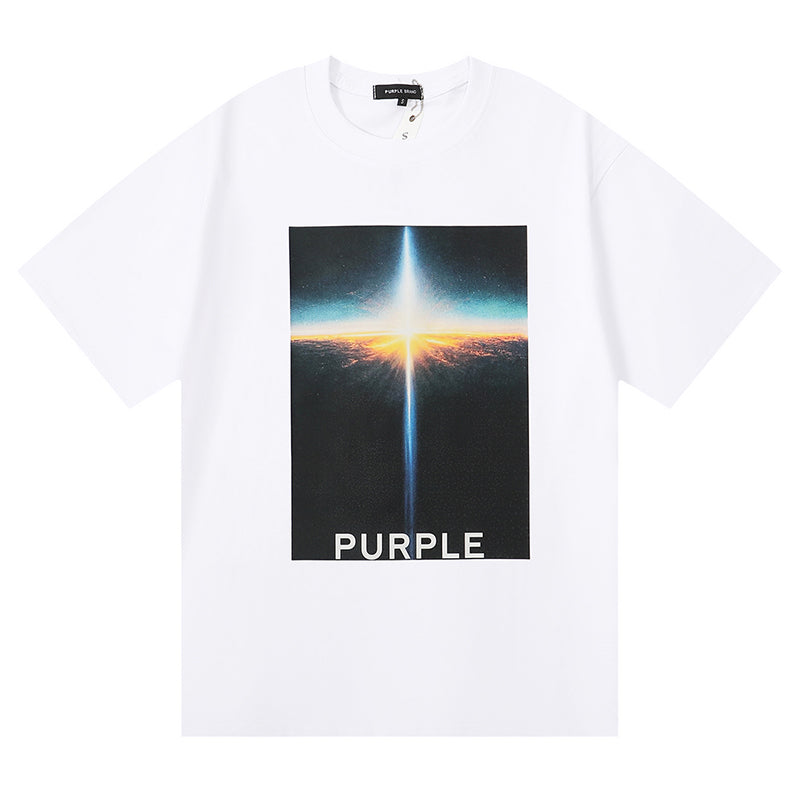 VELCEN Purple Brand Fashion T-Shirt