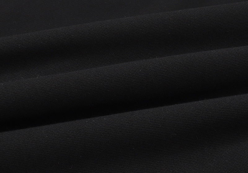 VELCEN Purple Brand Logo Pattern Printed Hoodie