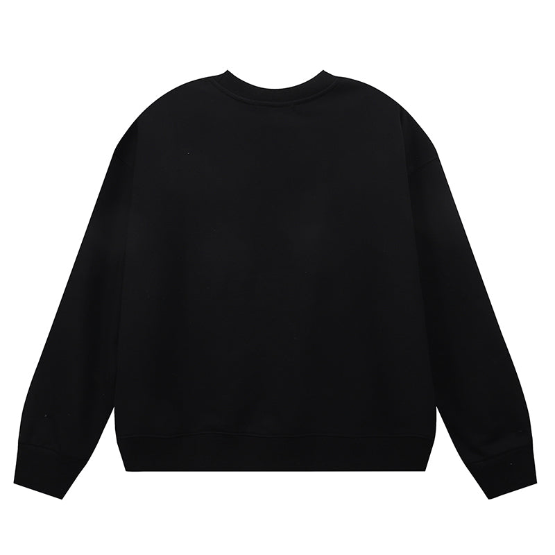 VELCEN Purple Brand Logo Printed Sweatshirts