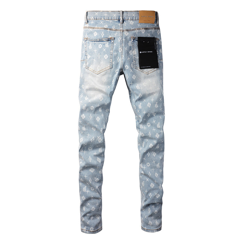 VELCEN Purple Brand Jeans #9089