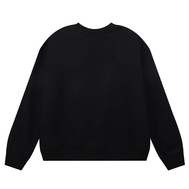 VELCEN Purple Brand Logo Printed Sweatshirts