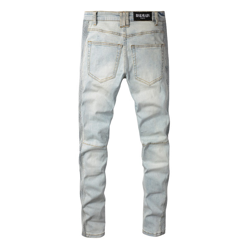 VELCEN Purple Brand Jeans #1098