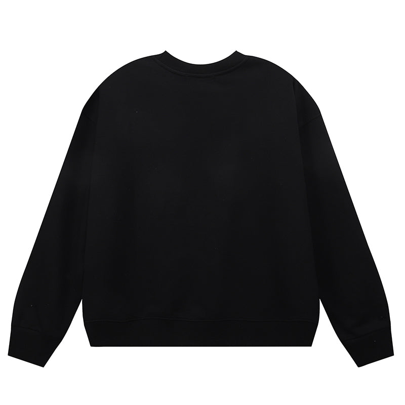 VELCEN Purple Brand Logo Printed Sweatshirts