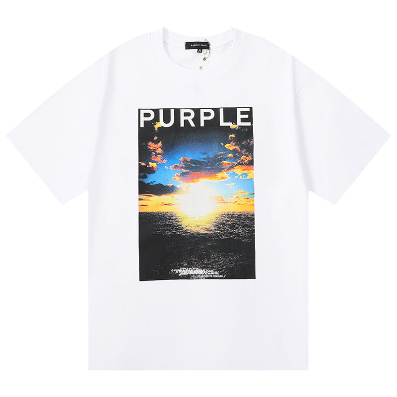 VELCEN Purple Brand Fashion T-Shirt