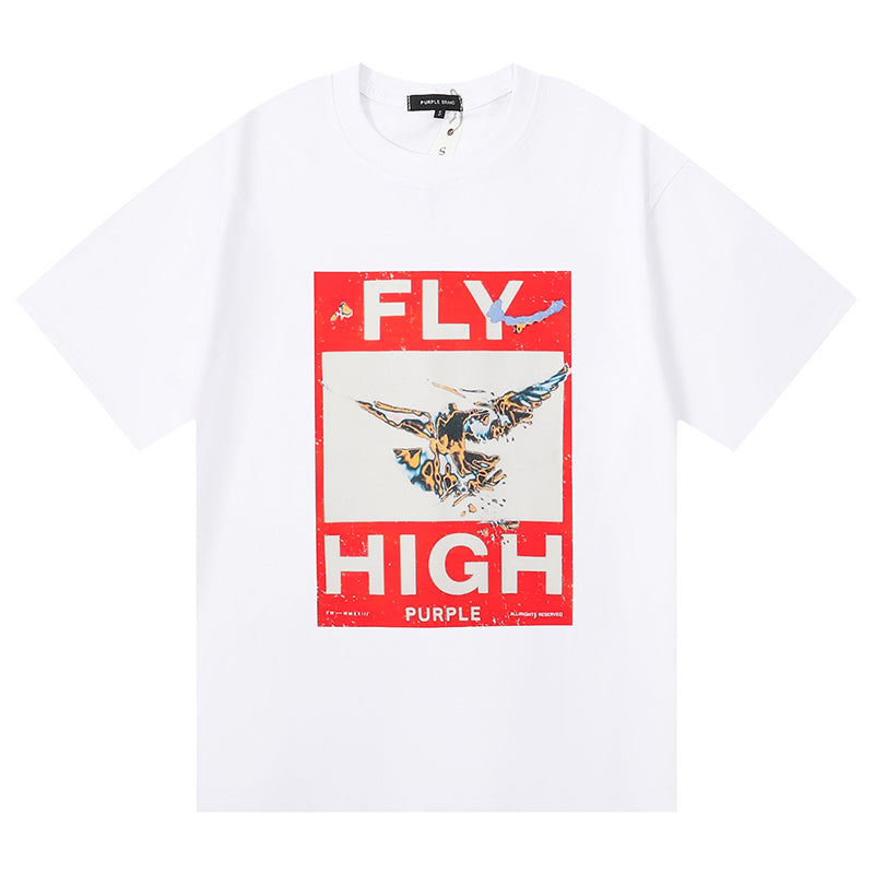 VELCEN Purple Brand Fashion T-Shirt