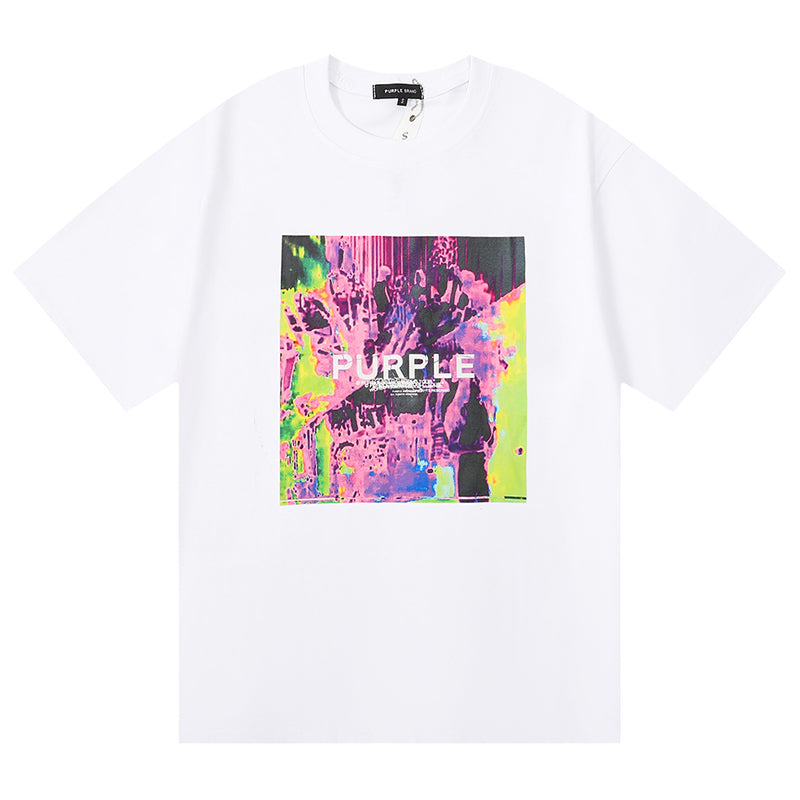 VELCEN Purple Brand Fashion T-Shirt