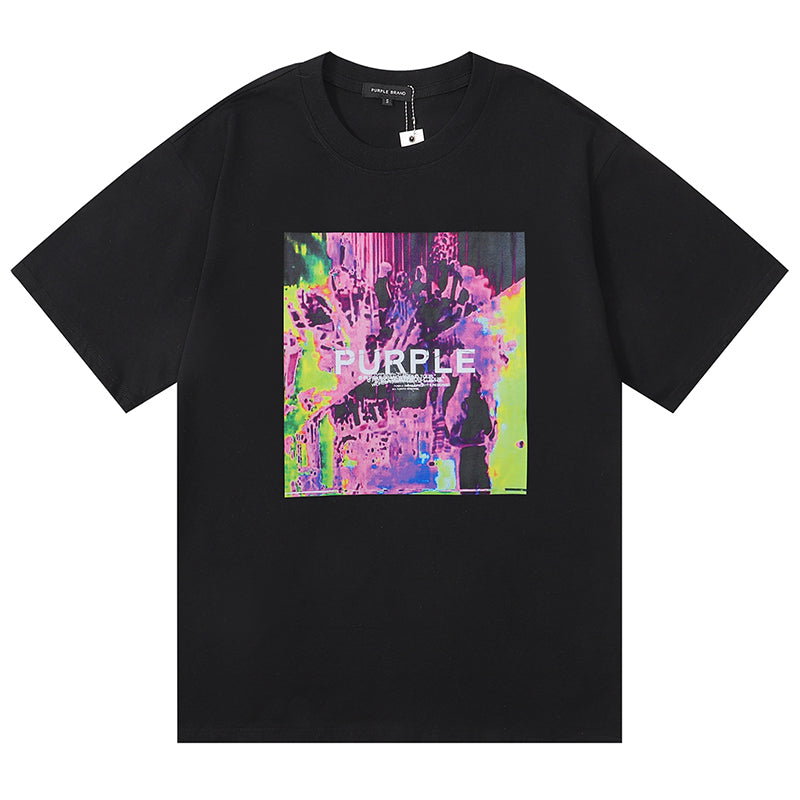 VELCEN Purple Brand Fashion T-Shirt